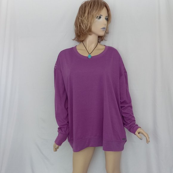 Nwt $60 NINE WEST Active Mesh Back Top Sweater Sz 3X - Picture 2 of 8